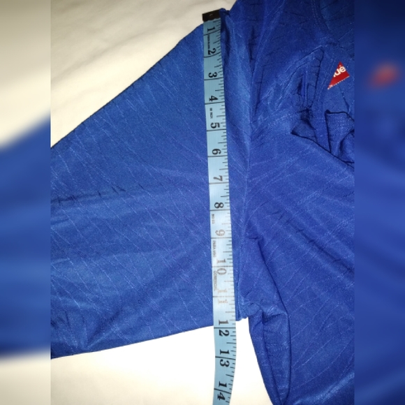 Avenue stretch blue indigo textured plus side top. - Picture 7 of 8